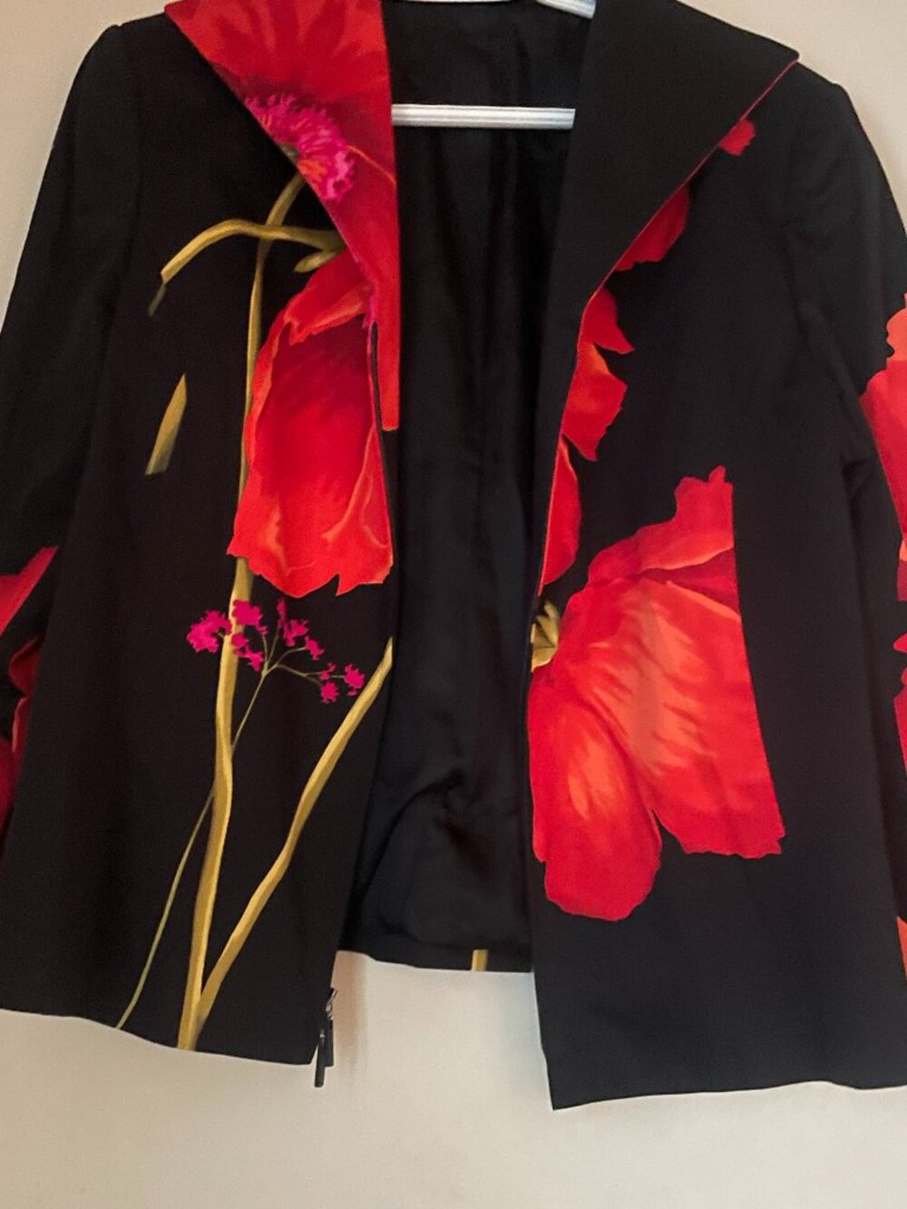 Linda Allard Ellen Tracy Floral Blazer